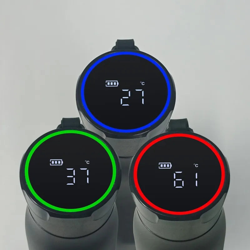 Smart UVC Self Cleaning Water Bottle with Temperature Display Drink Reminder 316 Stainless Steel Vacuum Flask for Travel Office