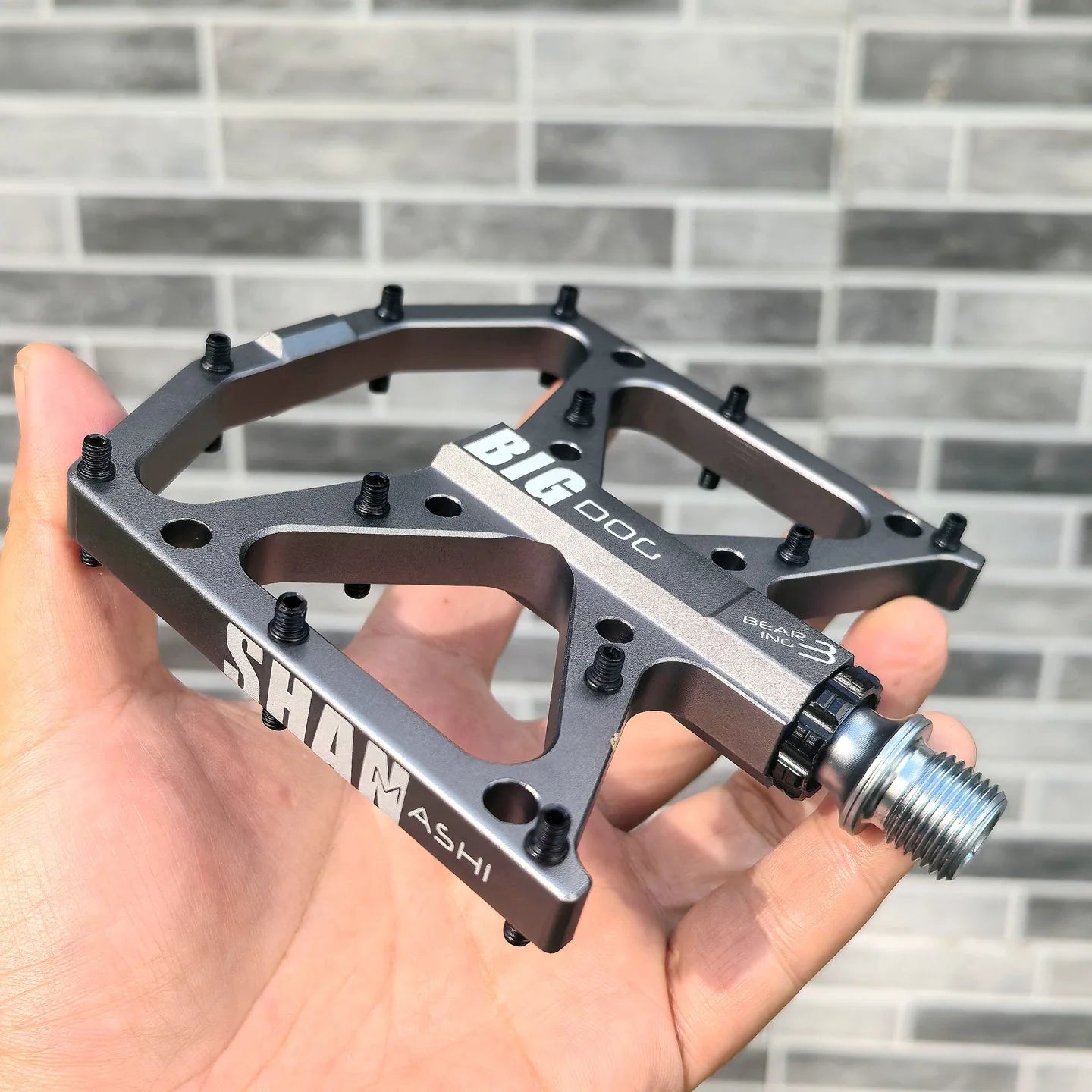 Big dog pedals mountain bike 3 bearing   bicycle bearing wide anti-slip pedals comfortable pedals