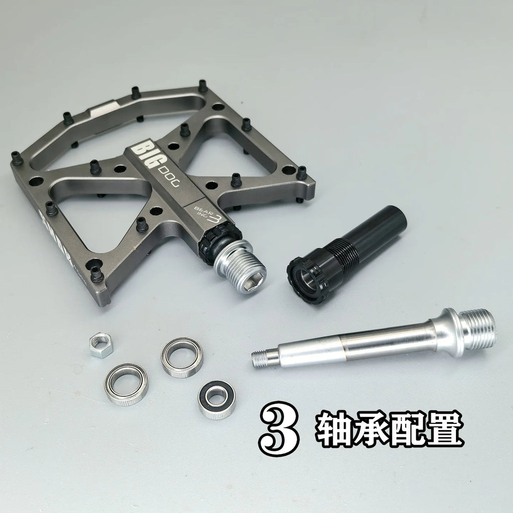 Big dog pedals mountain bike 3 bearing   bicycle bearing wide anti-slip pedals comfortable pedals