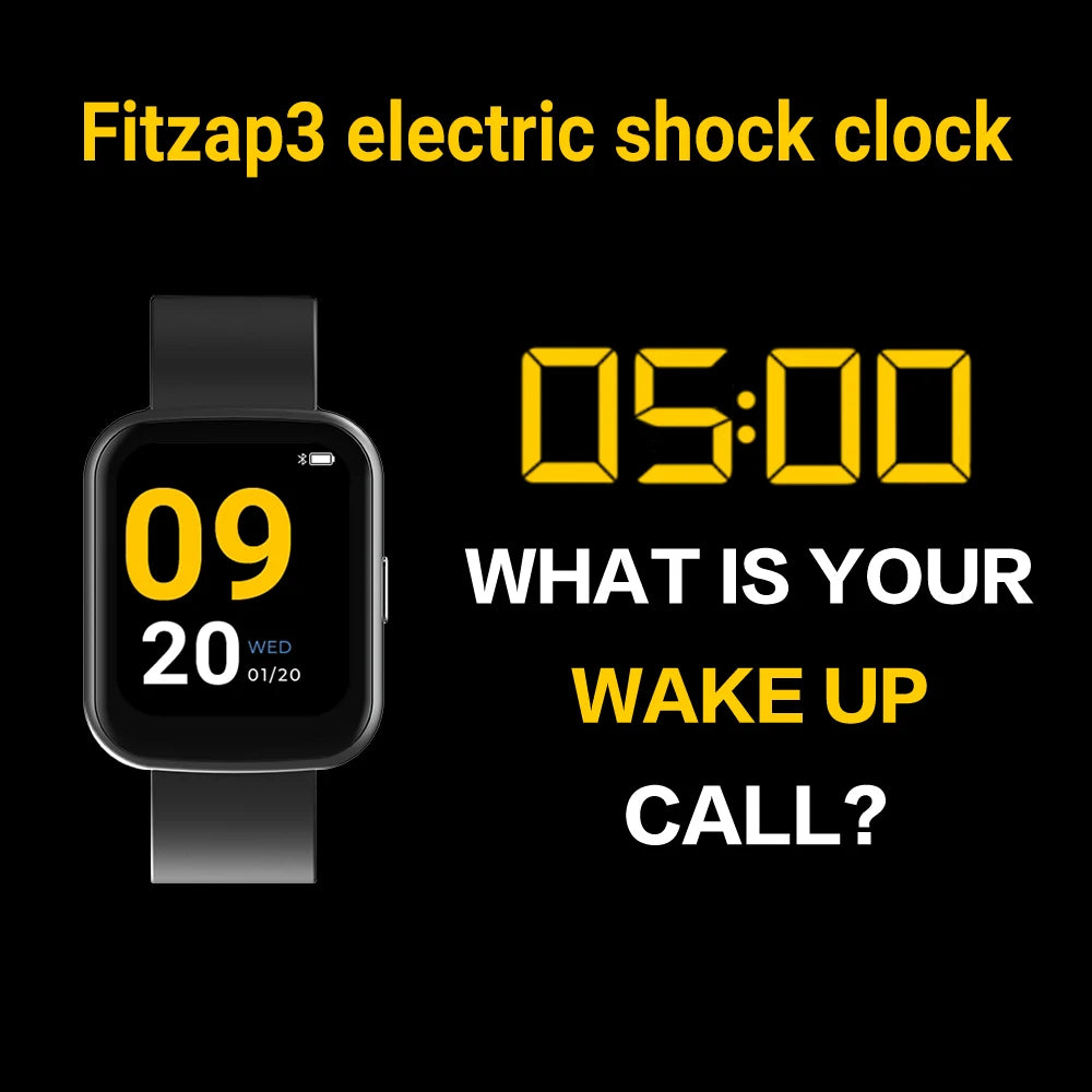 Electric Shock Clock Smart Watch Shock Clock Wake-up Alarm Clock Self-Discipline Early Pulse Anti-Fatigue