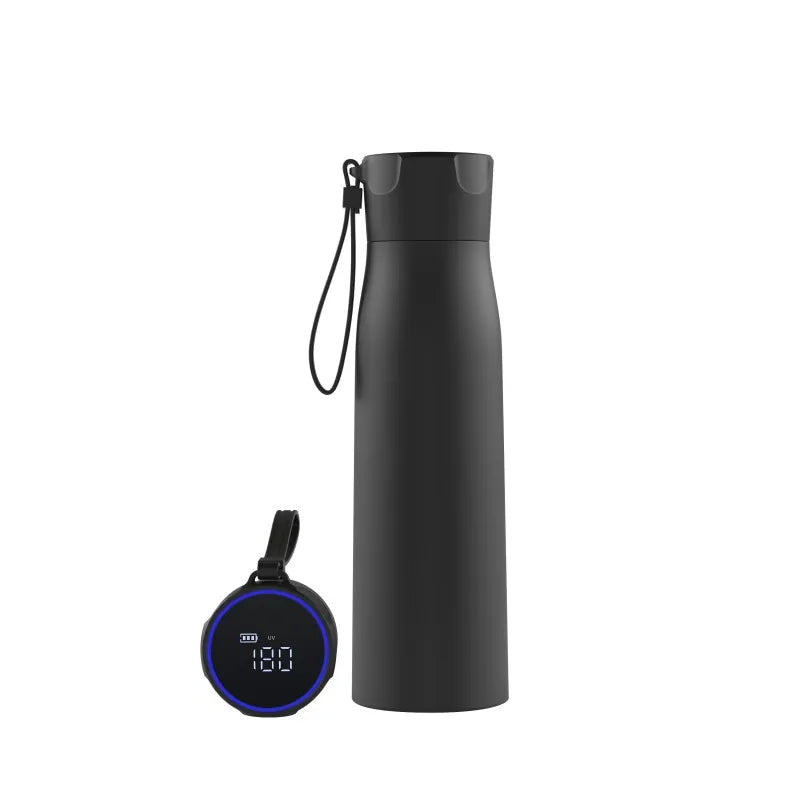 Smart UVC Self Cleaning Water Bottle with Temperature Display Drink Reminder 316 Stainless Steel Vacuum Flask for Travel Office